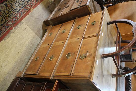 Mid 18th century oak chest of drawers